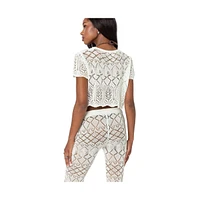 Women's Fable crochet Crop top