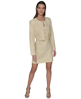 Karl Lagerfeld Paris Women's Elegant Boucle Jacket