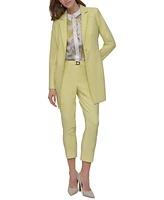 Dkny Petite Notched-Collar One-Button Topper Jacket