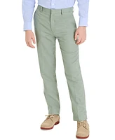 B By Brooks Brothers Big Boys Linen-Blend Stretch Suit Pants