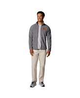 Columbia Men's Gray Clemson Tigers Flanker Iv Fleece Raglan Full-Zip Jacket