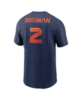 Nike Men's Alex Bregman Navy Houston Astros City Connect Fuse Name Number T-Shirt