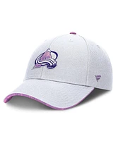 Fanatics Men's White Colorado Avalanche Authentic Pro Hockey Fights Cancer Adjustable Hat