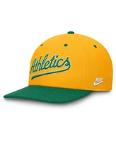 Nike Men's Gold/Green Athletics Cooperstown Collection Pro Performance Snapback Hat