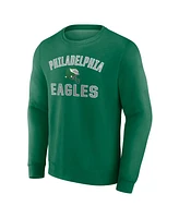 Fanatics Men's Kelly Green Philadelphia Eagles Gridiron Classics Victory Arch Pullover Sweatshirt