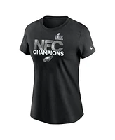 Nike Women's Black Philadelphia Eagles 2024 Nfc Champions T-Shirt