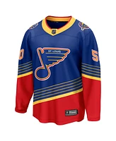 Fanatics Men's Jordan Binnington Royal St. Louis Blues Alternate Premier Breakaway Player Jersey