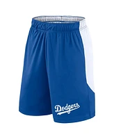 Fanatics Men's Royal/White Los Angeles Dodgers Launch Polyester Shorts