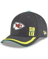 New Era Men's Gray Kansas City Chiefs Super Bowl Lix 9FORTY Adjustable Hat