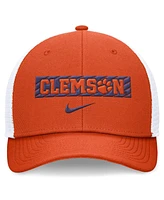 Nike Men's Orange/White Clemson Tigers 2024 Sideline Trucker Adjustable Hat