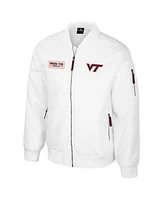 Colosseum Men's Virginia Tech Hokies White Rabbit Full-Zip Bomber Jacket