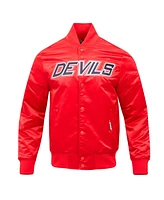 Pro Standard Men's Red New Jersey Devils Classic Satin Full-Snap Jacket