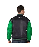 Starter Men's Black Dallas Stars 2024 Nhl Global Series Full-Snap Varsity Jacket