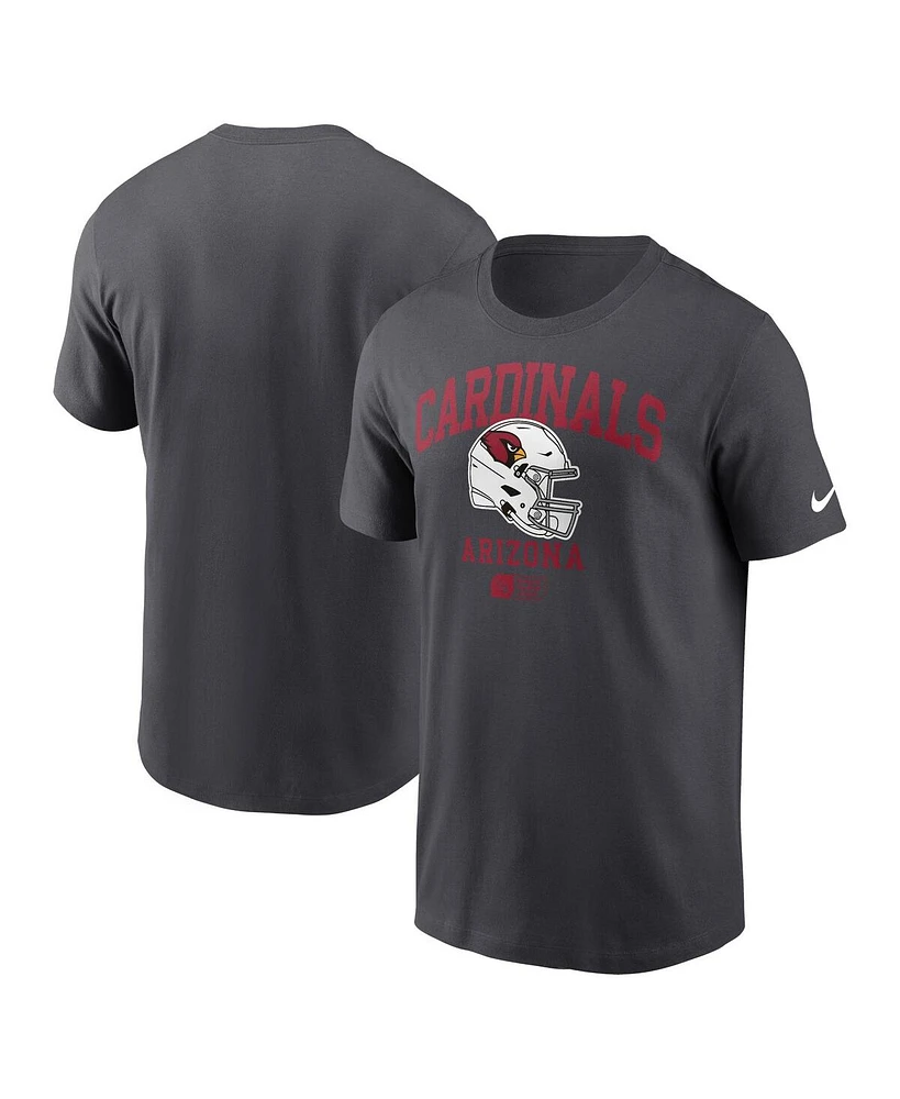 Nike Men's Anthracite Arizona Cardinals Helmet Essential T-Shirt