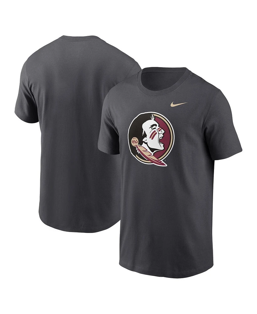 Nike Men's Anthracite Florida State Seminoles Primetime Evergreen Logo T-Shirt