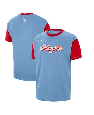 Nike Men's Light Blue Memphis Grizzlies 2024/25 City Edition Courtside Color Block T-Shirt