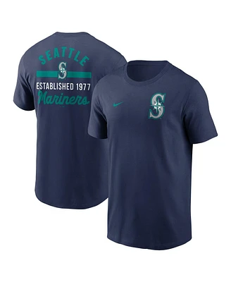 Nike Men's Navy Seattle Mariners 2-Hit T-Shirt