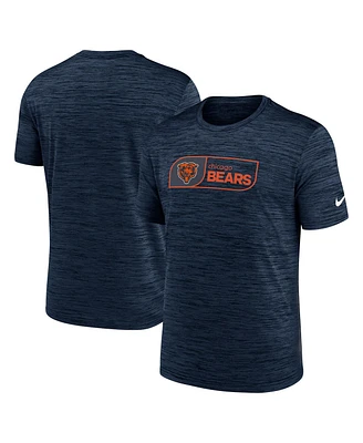 Nike Men's Navy Chicago Bears Big Tall Velocity Jock Tag Performance T-Shirt