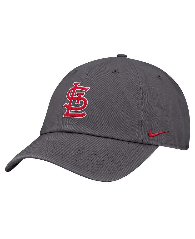 Nike Men's Gray St. Louis Cardinals Club Adjustable Hat