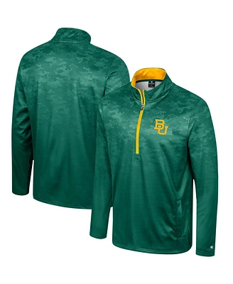 Colosseum Men's Green Baylor Bears The Machine Half-Zip Jacket