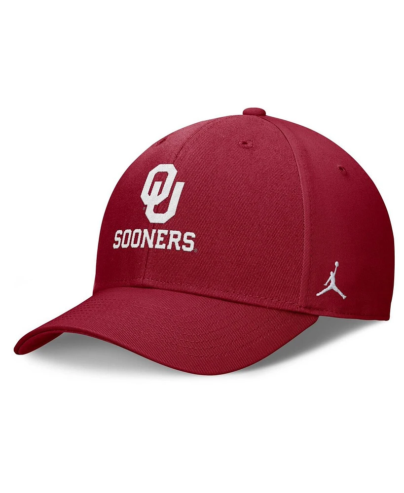 Jordan Men's Crimson Oklahoma Sooners Campus Club Adjustable Hat