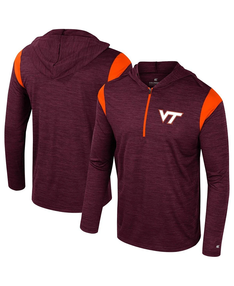 Colosseum Men's Maroon Virginia Tech Hokies Dozer Half-Zip Windshirt