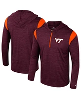 Colosseum Men's Maroon Virginia Tech Hokies Dozer Half-Zip Windshirt