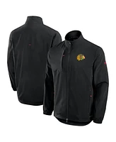 Fanatics Men's Black Chicago Blackhawks Authentic Pro Rink Coaches Full-Zip Jacket