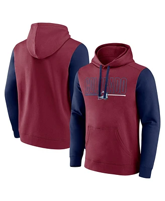 Logo Athletic Men's Burgundy Colorado Avalanche Deliver Fleece Pullover Hoodie