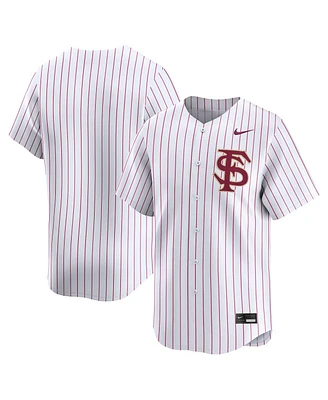 Nike Men's White Pinstripe Florida State Seminoles College Limited Baseball Jersey