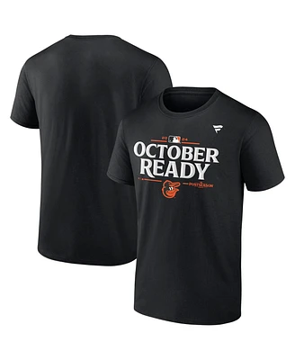 Fanatics Men's Black Baltimore Orioles 2024 Mlb Postseason Locker Room T-Shirt