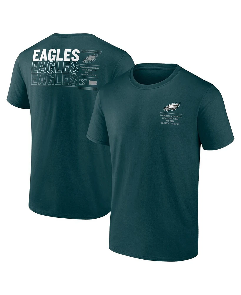 Fanatics Men's Midnight Green Philadelphia Eagles Repeat Stats T-Shirt