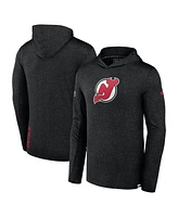 Fanatics Men's Black New Jersey Devils Authentic Pro Lightweight Pullover Hoodie