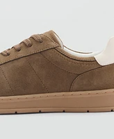 Mango Men's Suede Mixed Sneakers