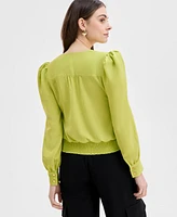 I.n.c. International Concepts Women's Tie-Front Blouse, Exclusively at Macy's