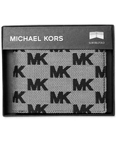 Michael Kors Men's Malone Slim Leather Mk Logo Wallet