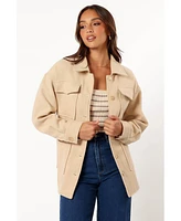 Petal and Pup Women's Arlow Tie Front Shacket