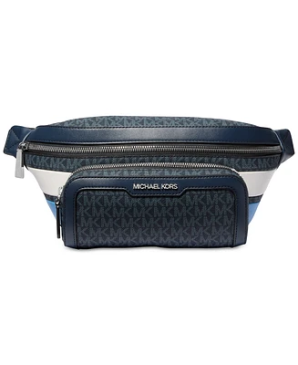 Michael Kors Men's Leather Colorblocked Logo Belt Bag