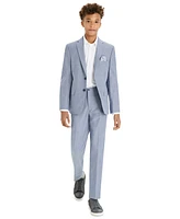 Michael Kors Big Boys Chambray Classic-Fit Stretch Dress Pants