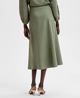 I.n.c. International Concepts Women's Side Button Skirt, Exclusively at Macy's