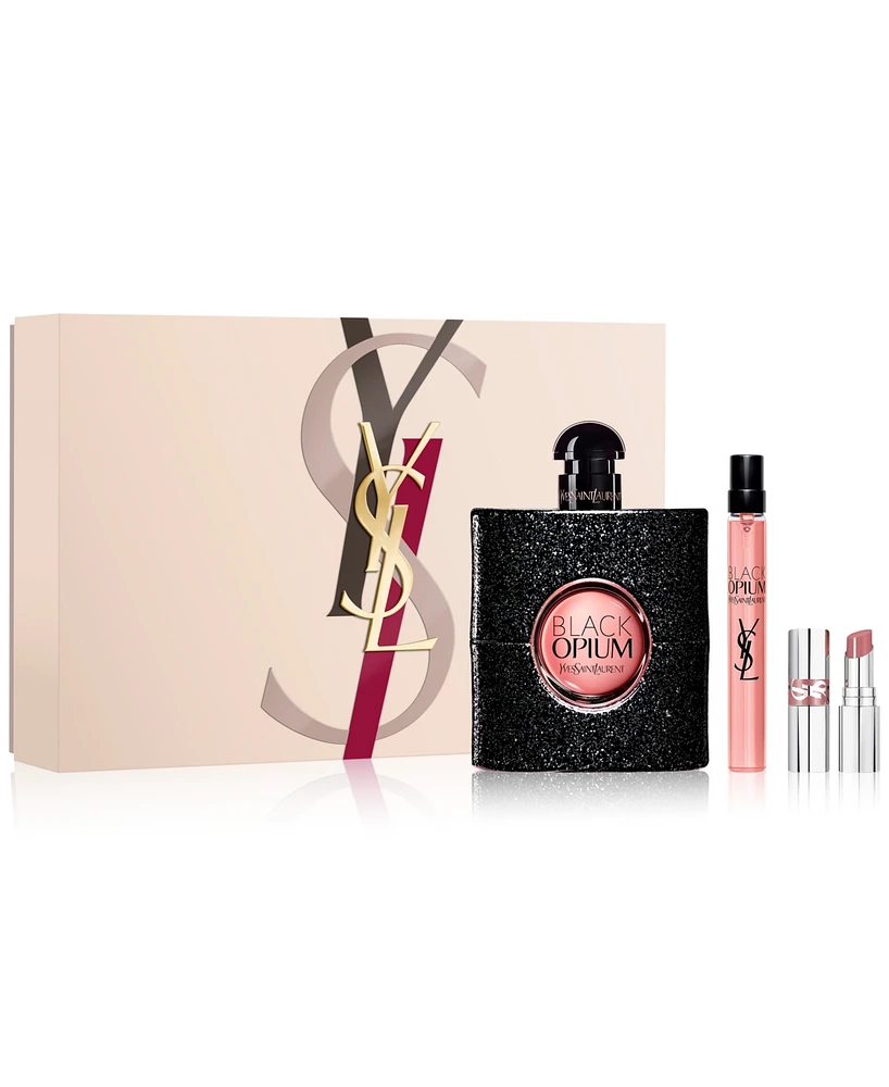 Yves Saint Laurent 3-Pc. Black Opium Eau de Parfum & Loveshine Lip Oil Stick Gift Set