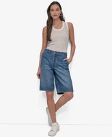 Dkny Women's Denim Bermuda Shorts