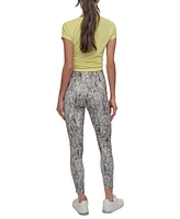 Dkny Sport Women's Printed High-Waist 7/8 Tights