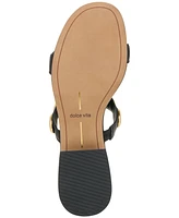 Dolce Vita Women's Fresco Embellished Double Band Slide Low Block Heel Dress Sandals