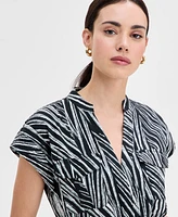 I.n.c. International Concepts Women's Printed Tie-Waist Jumpsuit, Exclusively at Macy's