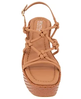 Kenneth Cole Reaction Women's Essa Knots Square Toe Wedge Sandals