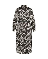 City Chic Plus Sienna Print Dress