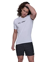 Karl Lagerfeld Paris Men's Regular-Fit Logo Graphic Rash Guard