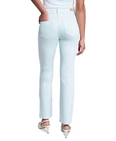 Jones New York Women's Lexington Mid Rise Straight Leg Denim Jeans