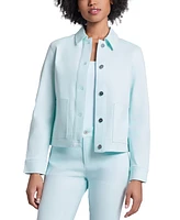 Jones New York Women's Patch-Pocket Long-Sleeve Denim Jacket